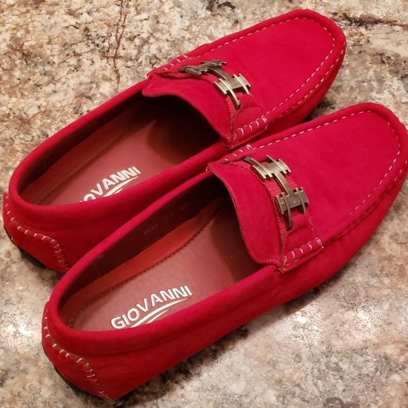 Giovanni Red slip-on Loafers - Picture 2 of 4